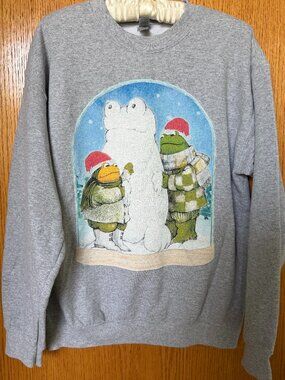 Frog & Toad Winter/Christmas Sweatshirt Size M